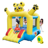 JIMUPARK Inflatable Jumping Castle,Tiger Inflatable Jumper Bounce for Kids with with Air Blower,Jumping Castle with Slide,Family Backyard Bouncy Castle for Backyard Play & Party Fun