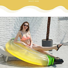 Load image into Gallery viewer, Inflatable Banana Fruit Floating Rows,Thickened Swimming Ring On Floating Bed,Designed with Popular Fruit Patterns,Suitable for Fruit Floating Beach Games,Party Supplies,Summer Gifts (Yellow)
