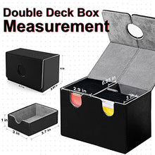 Load image into Gallery viewer, Scimi Large Premium Double Deck Case Box for 100 / 175 Sleeved Cards Case Large Twin Flip Deck Case with Dice Tray
