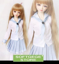 Load image into Gallery viewer, Light-Blue/White T-Shirt/Navy Suit/Outfit/Dollfie 1/3 SD10 BJD Dollfie
