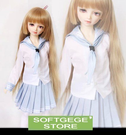 Light-Blue/White T-Shirt/Navy Suit/Outfit/Dollfie 1/3 SD10 BJD Dollfie