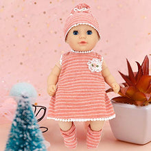 Load image into Gallery viewer, DC-BEAUTIFUL 6 Set Girl Dolls Clothes Gift for 14 Inch -18 Inch Infant Baby Dolls, Includes Doll Outfits Dress Hat Socks, Total 14 Pcs Doll Onesies Clothes Pajamas Costumes
