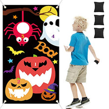 Load image into Gallery viewer, Pumpkin Bean Bags Toss Game -- B bangcool Halloween Carnival Parties Games Outdoor Fun Acivities for Kids and Adults
