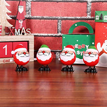 Load image into Gallery viewer, TOYANDONA 8pcs Christmas Wind Up Toys Mini Santa Claus Clockwork Toy Santa Walking Jumping Toys Kids Party Favors Gift for Xmas Birthday Thanksgiving (Random Color)
