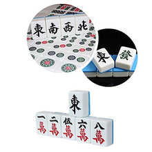 Load image into Gallery viewer, Teerwere Mahjong Mahjong Set of 144 Travel Mah-jongg Travel Family Leisure Time Professional Chinese Mahjong (Color : Blue, Size : 29x39.5mm)
