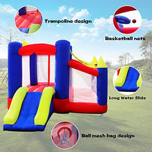 Load image into Gallery viewer, ALINUX Bounce House with Slide for Kids,Toddler, Inflatable Bounce House with Blower Outdoor Indoor, Included Carry Bag, Stakes, Repair Kit&amp; Balls
