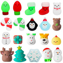 Load image into Gallery viewer, MALLMALL6 20Pcs Christmas Mochi Squeeze Toys for Xmas Party, Kawaii Animal Stress Relief Toys for Christmas Decoration Treat Bags Gifts, Birthday Gifts, Classroom Prize, Goodie Bag
