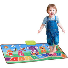 Load image into Gallery viewer, Junlucki Baby Musical Mats, Music Play Carpet with 9 Piano Function Keys Cartoon Animal Pattern Piano Mat Musical Mats Kids Piano Keyboard Floor Carpet Toy Early Education for Kids 18 Months Old +
