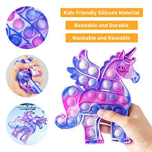 Load image into Gallery viewer, Hoofun Pop Unicorn Fidget Bubble Sensory Toy, Push Popping Squeeze Toys Stress Relievers for Anxiety Relief Silicone Kids Poppers for Adults Girls Boys
