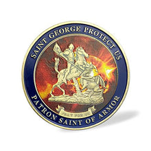Load image into Gallery viewer, St. George Patron Saint of Armor Protect Us SWAT Police Challenge Coin Military Art Collectibles
