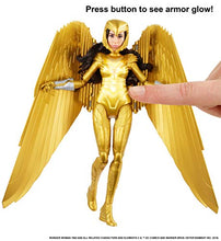 Load image into Gallery viewer, Mattel Wonder Woman 1984 Golden Armor Doll (~12-inch) in Light-Up Armor, Collectible Superhero Doll for 6 Year Olds and Up
