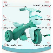 Load image into Gallery viewer, Car Baby Scooter for Children Bicycle Sliding car Sliding Walker Boys and Girls of The Stroller 1-3-5-year-old Portable Toys (Color : Green)
