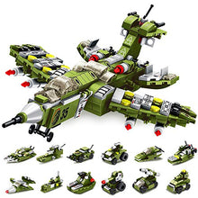 Load image into Gallery viewer, VATOS STEM Building Toys, 576 PCS Warcraft STEM Toys for 6 Year Old Boys 25-in-1 Engineering Building Bricks Destroyer Fighter Vehicles Blocks Kits Best Gifts for Kids Aged 6 7 8 9 10 11 12 Yr Old

