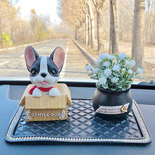 Load image into Gallery viewer, MINGYUE Cute Anime Car Shaking Head Doll Decoration Shaking Head Pet Dog Car Interior Car Interior Accessories Bobbleheads (Color : Black)
