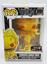 Load image into Gallery viewer, Funko Pop! GameStop Exclusive Venomized Human Torch (GITD Chase) #691 w/ Free Acrylic Case
