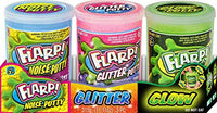 Flarp Noise Putty 3 Set Tray Variety Pack (1 Pack) Glow in The Dark Putty, Glitter Putty & Original Noise Putty Slime, All Scented. Fidget Toy Stress Toy Party Favor Toys for Kids. 338-1p