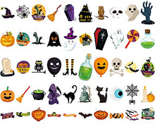 Load image into Gallery viewer, Halloween Stickers for Kids Pumpkin Vinyl Waterproof Stickers Non-Repeating Size Halloween Pumpkin Bat Ghost Stickers for Halloween Holiday Party Favors 150 Pieces
