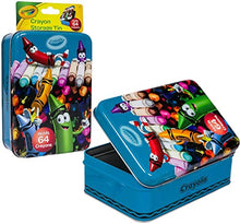 Load image into Gallery viewer, Tin Box Co Mini Crayon Tin With Set of 24 Crayons for Coloring Fun at Tables, Multi
