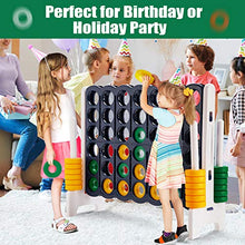 Load image into Gallery viewer, ARLIME Jumbo 4-to-Score Giant Game Set, Backyard Games for Kids &amp; Adults, 4 in A Row W/ Quick-Release Lever, 42 Build-in Rings Included, Jumbo Size for Outdoor &amp; Outdoor Play

