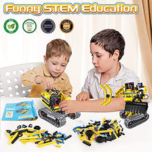 Load image into Gallery viewer, HISTOYE 2 in 1 Excavator or Robot Building Toys Kit Building Blocks Set for Kids 6-12 Erector Set for Boys Age 8-12 Engineering STEM Projects Building Toy Gift for 6 7 8 9 10 11 12 Year Old Boys Kids
