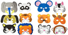 Load image into Gallery viewer, Rhode Island Novelty 24 Assorted Foam Animal Masks for Birthday Party Favors Dress-Up Costume

