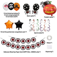 Load image into Gallery viewer, Halloween Party Decorations - Happy Halloween Banner, Latex Garland Balloons for Halloween Party, Decoration Party Supplies
