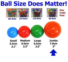 Load image into Gallery viewer, Pack of 100 Primary-Red Color Jumbo 3&quot; HD Commercial Grade Ball Pit Balls - Crush-Proof Phthalate Free BPA Free Non-Toxic, Non-Recycled Plastic (Red, 100)
