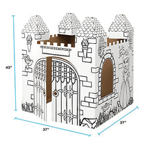 Load image into Gallery viewer, Bankers Box at Play Castle Playhouse, Cardboard Playhouse and Craft Activity for Kids
