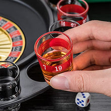 Load image into Gallery viewer, Roulette Drinking Game Drinking Game Roulette Spinning 16 Hole Wine Glass Turntable Party Tools for Ktv Bar
