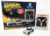 Brick Loot Exclusive Flux Capacitor Set (157 Pieces) Includes The Flux Capacitor, Time Machine DMC Delorean Car and a Deluxe LED Light Kit - Compatible with Lego and Other Major Brick Brands