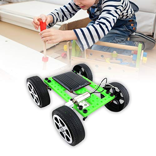 BARMI 1 Set Toy Car Kit Mini Solar Powered Plastic Electronic Components Assembled Vehicle Toy Kit for Children,Perfect Child Intellectual Toy Gift Set