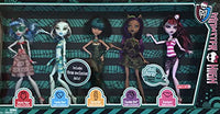 Monster High SKULL SHORES 5 DOLL Set w 3 EXCLUSIVE DOLLS Frankie, Cleo, Clawdeen & Ghoulia & Draculaura TARGET EXCLUSIVE (2012)