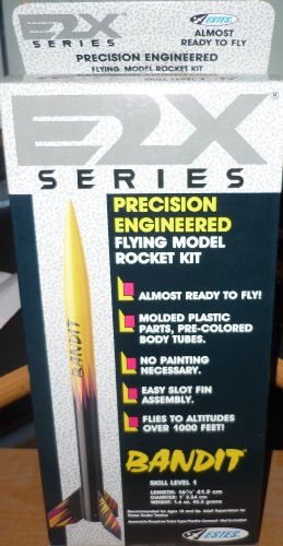 Estes #2060 E2X Series Precision Engineered Bandit Flying Model Rocket Kit,Needs Assembly