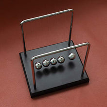 Load image into Gallery viewer, MarsGeek Classic Newton&#39;s Cradle Balance Balls with Metal Ball and Black Wooden Base Physics Teaching Tools Gift Toy Desk Decoration
