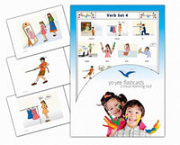 Yo-Yee Flash Cards - Verbs Vocabulary Picture Cards in English for Toddlers, Kids, Children and Adults - Set 4 - Including Teaching Activities and Game Ideas