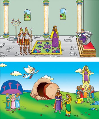 Little Folk Visuals Beginners Bible: Easter Precut Flannel/Felt Board Figures, 11 Pieces Set