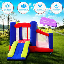 Load image into Gallery viewer, ALINUX Bounce House with Slide for Kids,Toddler, Inflatable Bounce House with Blower Outdoor Indoor, Included Carry Bag, Stakes, Repair Kit&amp; Balls
