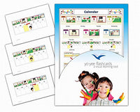 Yo-Yee Flash Cards - Calendar and Days of The Week Picture Cards for Language Acquisition for Toddlers, Kids, Children and Adults - Including Teaching Activities and Game Ideas