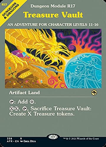 Magic: the Gathering - Treasure Vault (358) - Showcase (Dungeon Module Cover) - Adventures in The Forgotten Realms