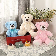 Load image into Gallery viewer, DOLDOA Cute Teddy Bear Stuffed Animal Soft Plush Bear Toy for Kids Boys Girls,as a Gift for Birthday/Christmas/Valentine&#39;s Day 13.8 inch (3 Packs,3 Colors)
