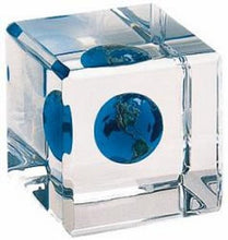 Load image into Gallery viewer, Earth Marble in a Cube
