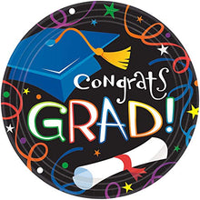 Load image into Gallery viewer, &quot;Colorful Grad Celebration Plates - 7&quot;&quot; | pack of 8&quot;
