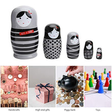 Load image into Gallery viewer, NUOBESTY Matryoshka Doll Traditional Russian Doll Hand Painted Nesting Doll Babushka Toy Wooden Decoration Doll 5pcs

