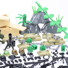 Load image into Gallery viewer, 150Pieces Army Figure Toys Set, Building Blocks Toys Weapons World War II, Military Weapons Building Toy
