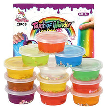 Load image into Gallery viewer, Slime Party Favors, 12 Pack Jumbo Slime Pack, Super Soft, Fluffy Slime, Stretchy &amp; Non-Sticky Premade Slime, Kids Slime, Slime Kit for Girls Boys, Clear Slime.
