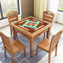 Load image into Gallery viewer, EXCEART Mahjong Game Table Cover Slip Resistant Poker Dominos Card Tablecover Table Top Mat Square Mahjong Cloth Board for Desktop Games Brown 78X78CM

