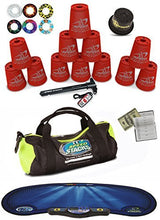 Load image into Gallery viewer, Speed Stacks Custom Combo Set The Works: 12 Really RED Cups, Cup Keeper, Quick Release Stem, Pro Timer, Gen3 Mat, 6 Snap Tops &amp; Gear Bag &amp; Free Bonus: Active Energy Power Balance Necklace $49 Value
