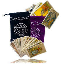 Load image into Gallery viewer, Maeaola Tarot Bag, Rune Bag, Black Cloth Purse, Gift for Tarot (4.6 X 7.1 inches,One Piece)
