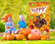 Load image into Gallery viewer, Cloria Thanksgiving Games, Thanksgiving Bean Bag Toss Games for Kids Family Adults, Fall Thanksgiving Party Supplies Activities, Turkey Hanging Toss Game Banner Decorations
