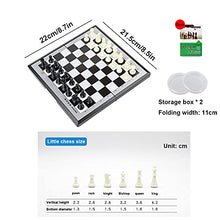 Load image into Gallery viewer, LINGOSHUN Chess Board Set Game,Travel Magnetic Chess Set,Folding/Portable Storage Board for Elementary School Competition/Small/with Storage Box
